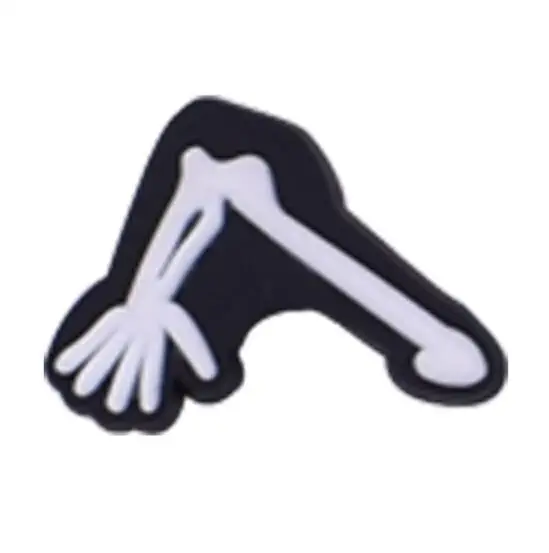 Wholesale Halloween series PVC soft rubber shoes buckle detachable personalized shoe charms grimace cartoon hole shoe buckle