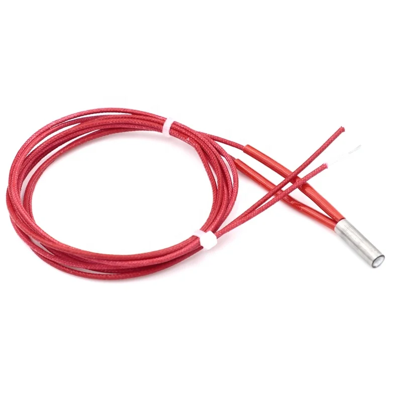 Ceramic heat Cartridge Heater 6*20 12V / 24V 30W / 40W 1 meter wire for hotend extruder Reprap 3D printer parts Kossel Delta
