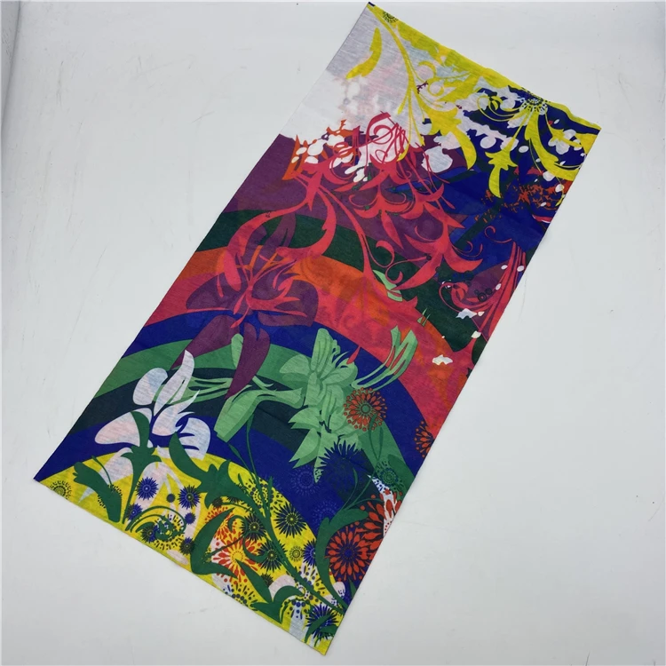 
New arrival muti-functional bandanna seamless neck scarf tube head-wear magic bandanna colorful leaf 