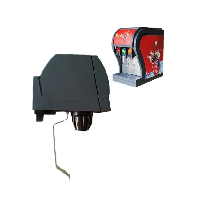 Drink dispenser valve for soda fountain dispenser machine