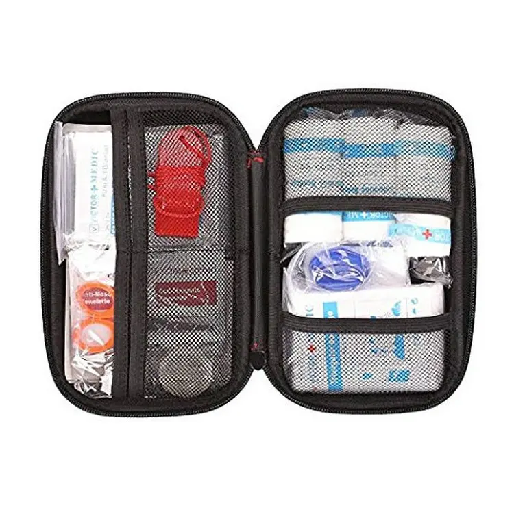 Factory Manufacture Customized Portable Home Travel Hard Shell Storage Red First Aid Kit Carrying EVA Medical Case