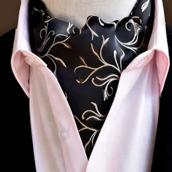 popular custom multi color polyester cravat ascot tie for men