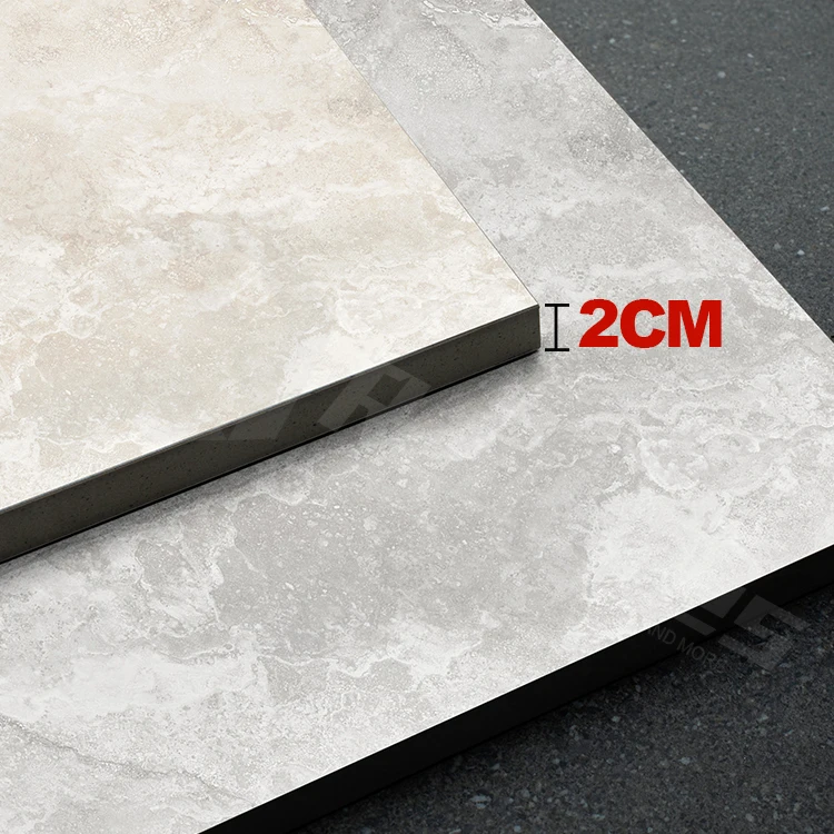 Australian Stylish Travertine Indoor Matte Finish 600x600mm Porcelain Glazed Floor Tiles