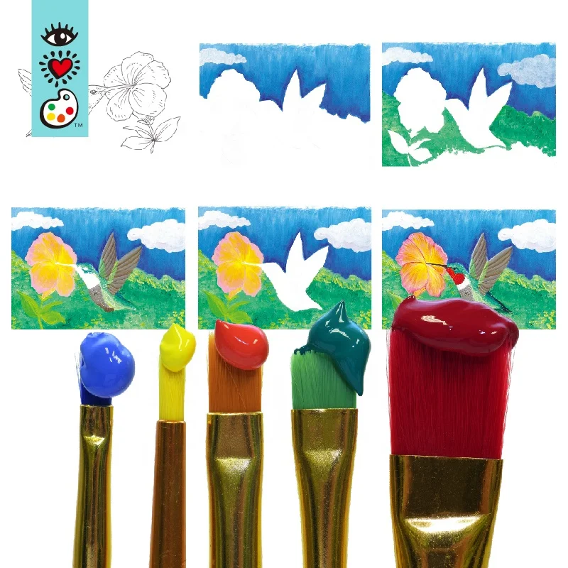 12 Colors Art Supply School Classroom Student Acrylic Paints