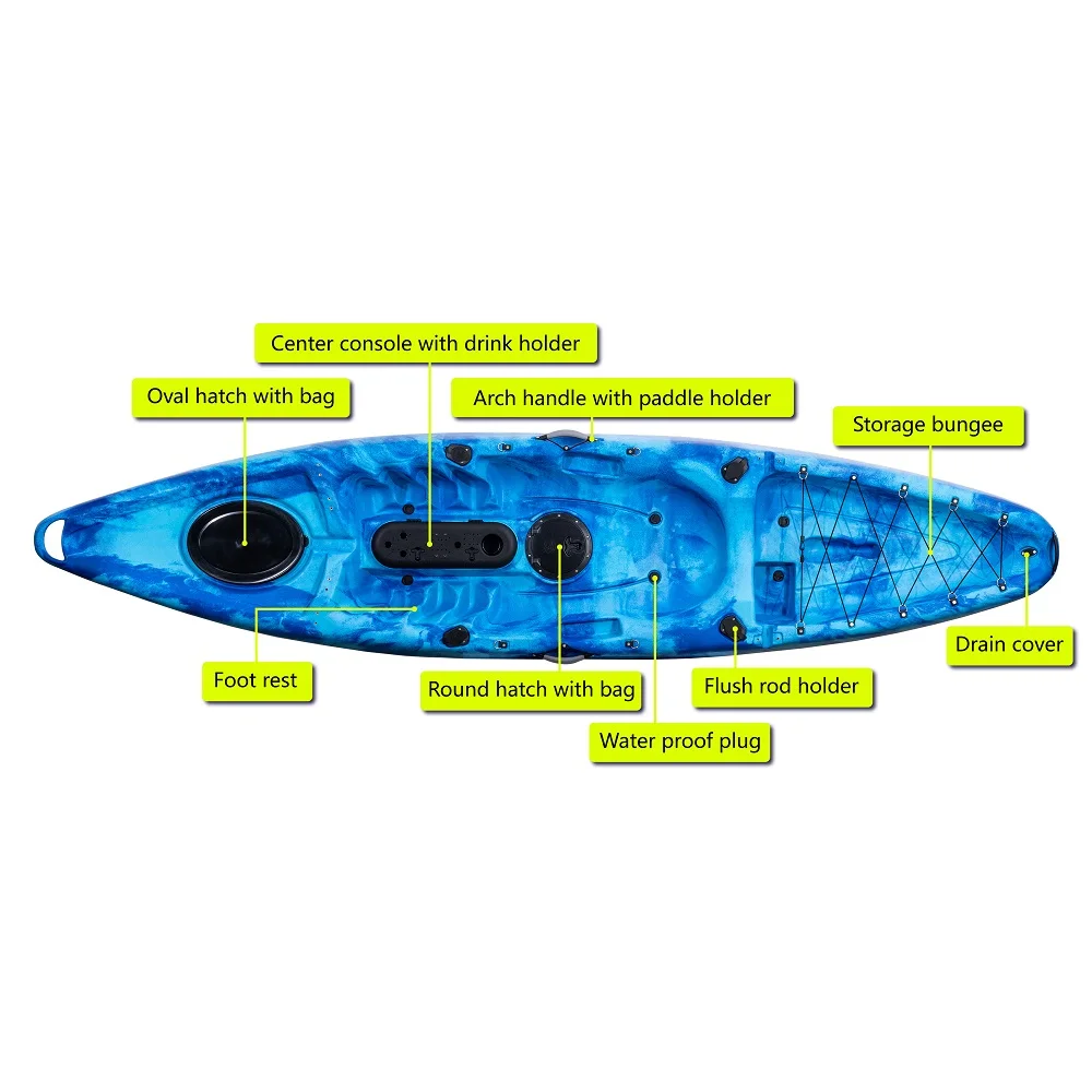 2023 New Design Noah Factory Supply High Quality Canoe Boat Kayak for Fishing and Water Sports