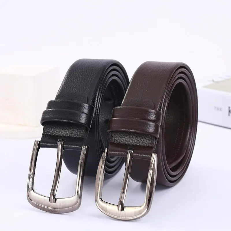 2023 New Cheap Retro Pvc Binding Pin Buckle Casual Leather Belt For Men