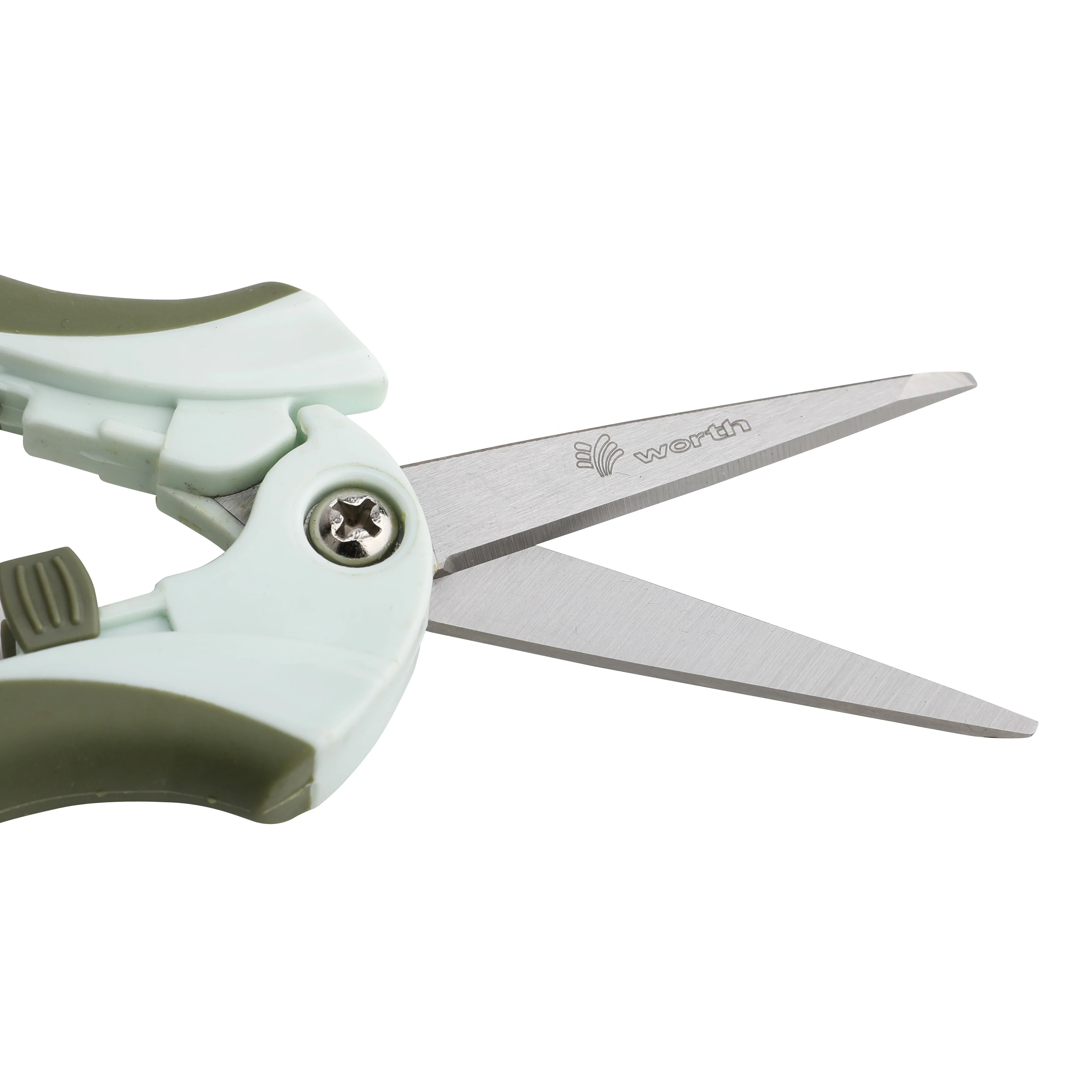 6 Inch Stainless Steel Blade ABS Handle Soft TPR Grip Gardening Flower Scissors Snips