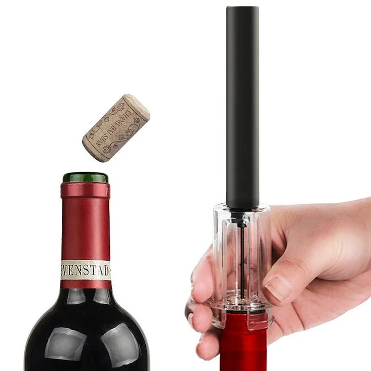 Top Selling Products 2023 Men Accessories Manual Plastic Wine Opener Pump Air Pressure Cork Remover