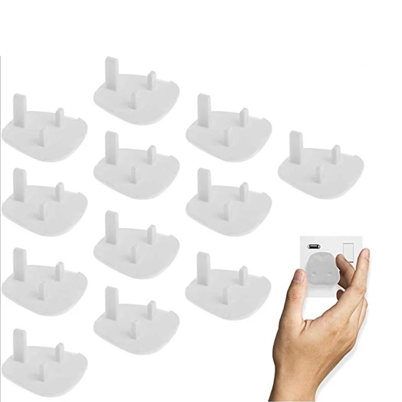 UK Type Anti Electric Shock Electrical Power Socket Covers Baby Child Kids Protective Safety Outlet Plug Covers