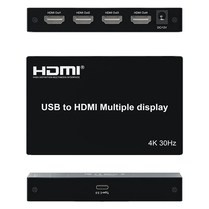 new style  USB to HDMI display devices combined with Card Tool V2 software support two modes Splicing  And Dock mode 4K/30Hz