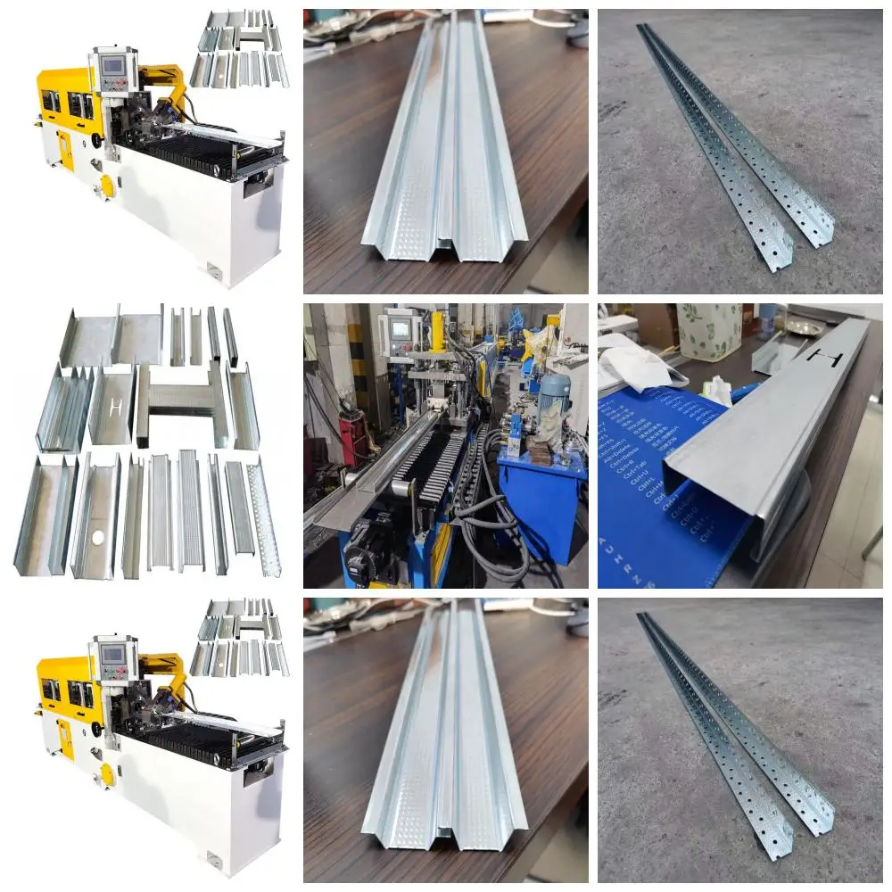 Fully automatic stud and track machine metal stud machine c channel making machine