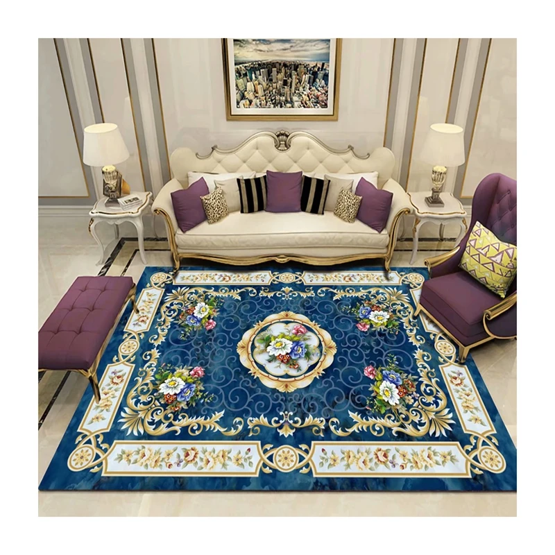 Made in china factory manufacture modern 3d printed carpet for living room area rugs washable