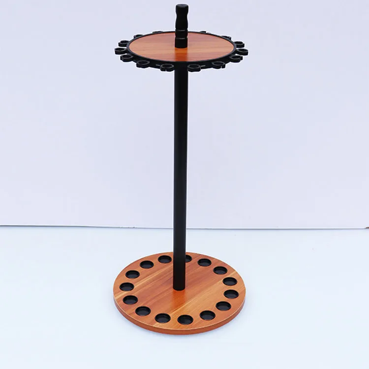 Booney 15pcs fishing rod display  rack wooden fishing rod stand holder 15pcs