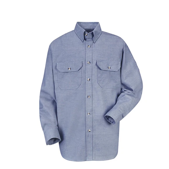 FRC clothing NFPA 2112  HRC2 flame resistant fr chambray uniform shirt