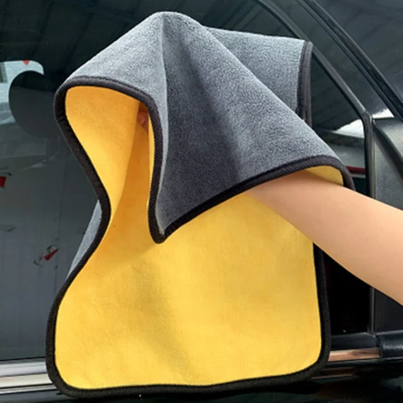 500-1200gsm thick car Microfiber Towel car rag plush Microfiber Cleaning Cloth custom microfiber car cloth glass cleaning cloth