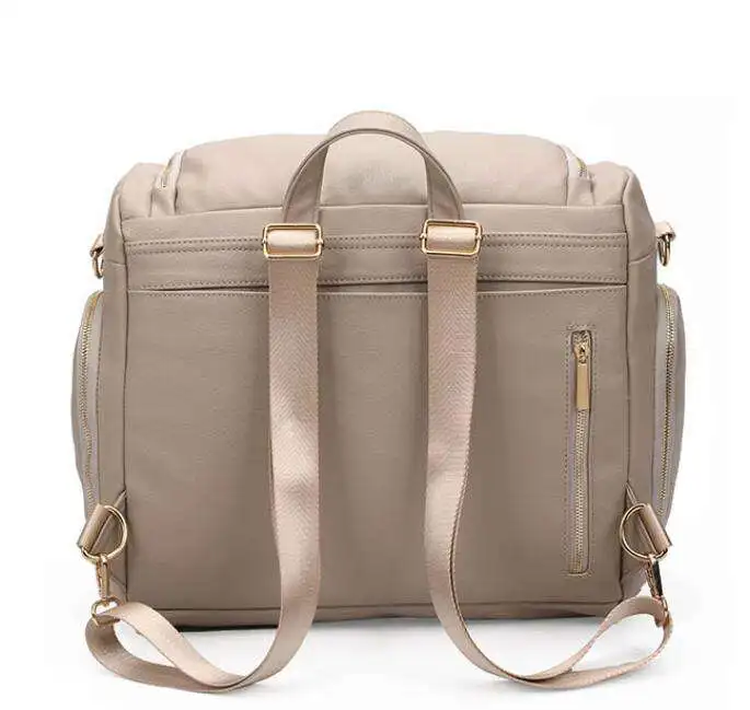 Customized Maternity Baby changing pad nappy bag leather diaper backpack mochila maternidade menina