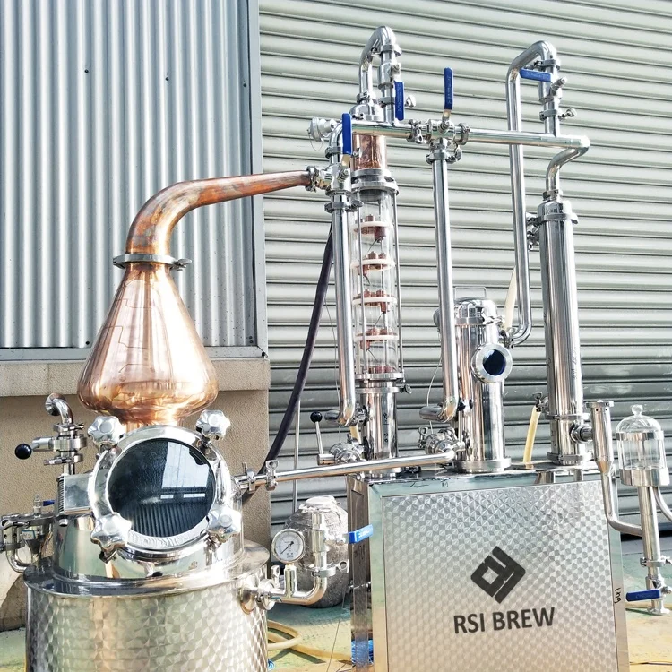 50L alcohol distiller distillation equipment for gin whiskey vodka still
