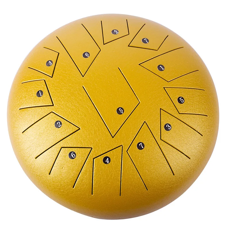Tongue drum 13 tone 12 inch steel tongue drum color hand disc color tongue drum