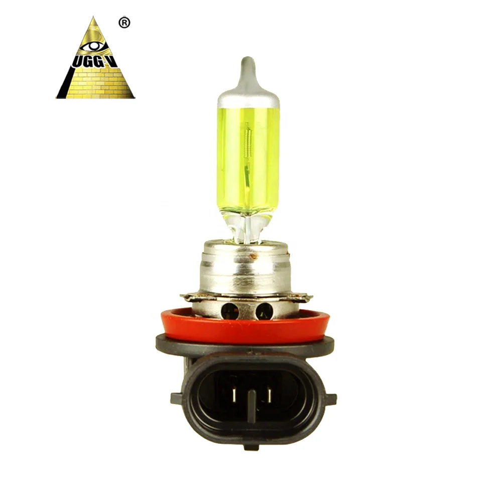 Halogen bulb H11 55W/100W Yellow Color Car Headlamps UGGV Factory Car lights