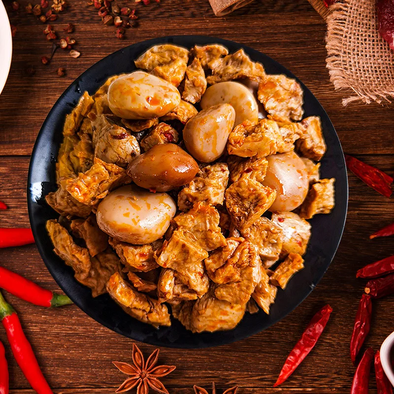 Wholesale Chinese Special Grain Snack Multi Flavored Mixed Vegetarian Meat And Egg Snacks
