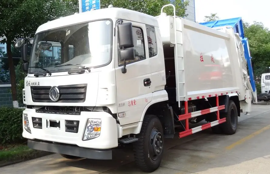 
Dongfeng diesel euro III 6 wheels 10 cbm bin lorry,refuse compactor for sale 