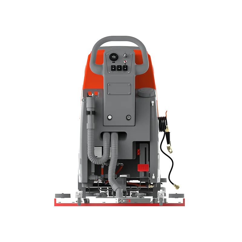 cleaning machine Commercial Battery Powered push behind industrial double disc stand on floor scrubber