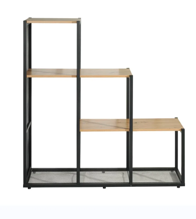 Hot selling simple combination living room cabinets bookshelves for children and adult bookcases Wooden style time