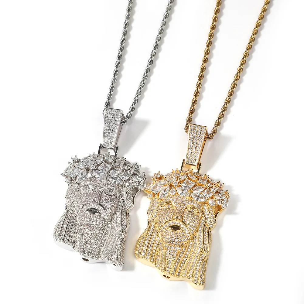 Customized Pharaoh Jesus Avatar Iced Out Real S925 Silver 9k 10k 14k 18k Gold Yellow White Moissanite Diamond Pendant