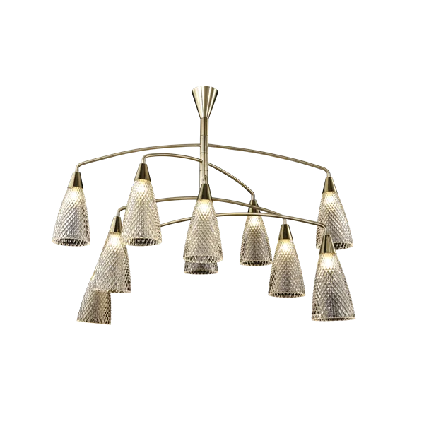 Classic  Crystal Modern OEM ODM Luxury Designer Fixture Parts Pendant Lighting