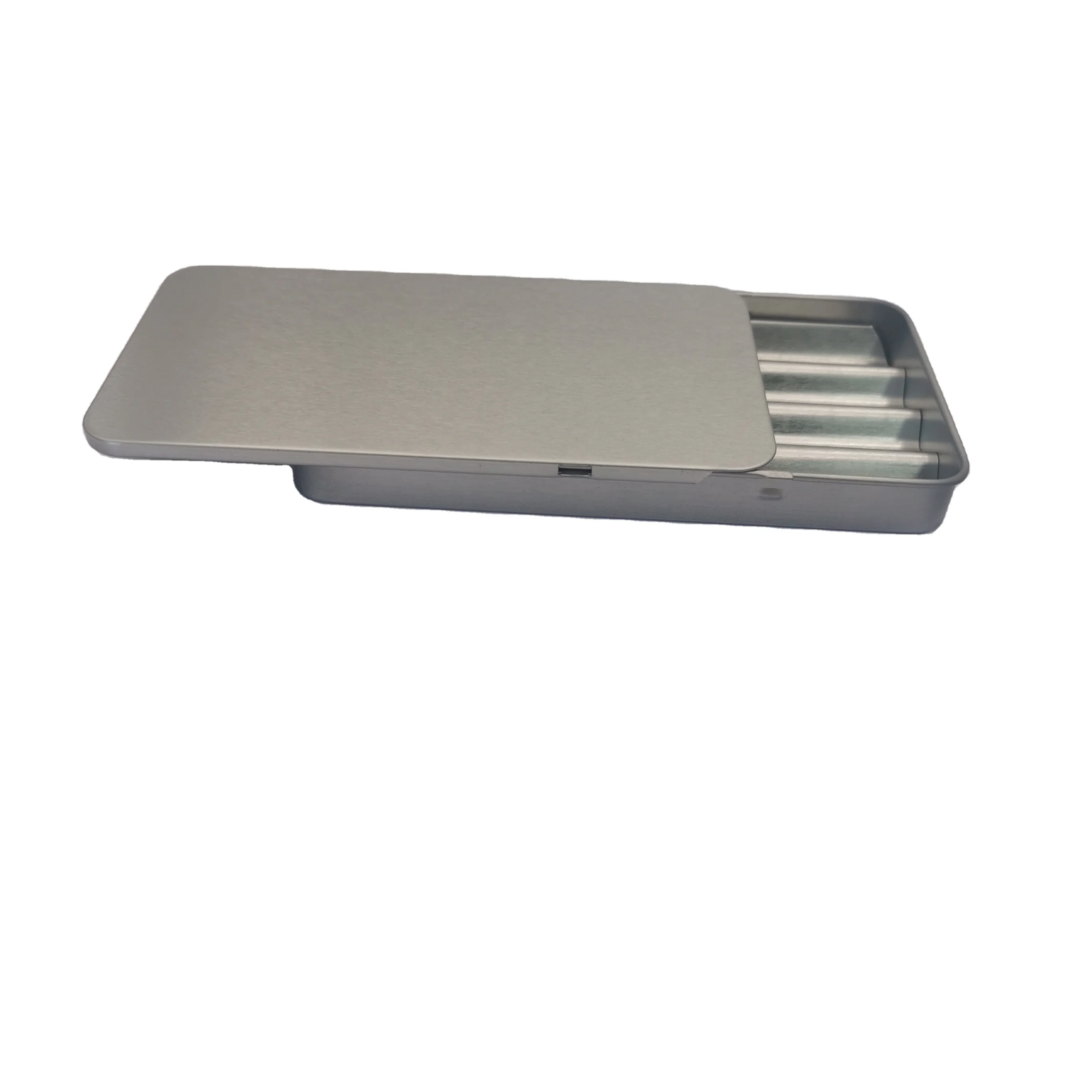 Оптовая продажа, прямоугольная металлическая жестяная коробка с защитой от детей, металлическая жестяная коробка для упаковки