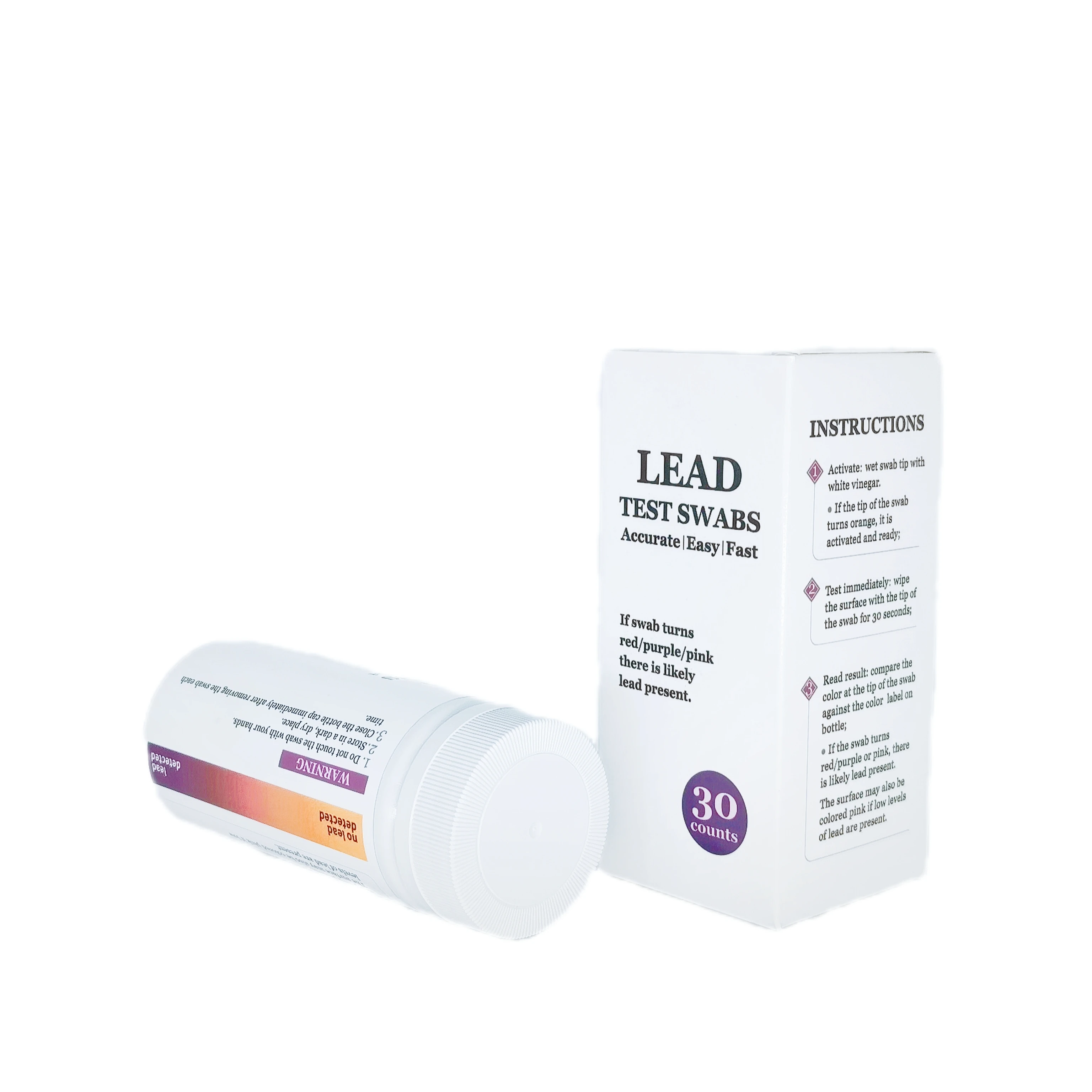 LYZ Lead Paint Test Kit Swabs for All Painted Surfaces, Ceramics, Dishes, Metal, Wood Lead Check