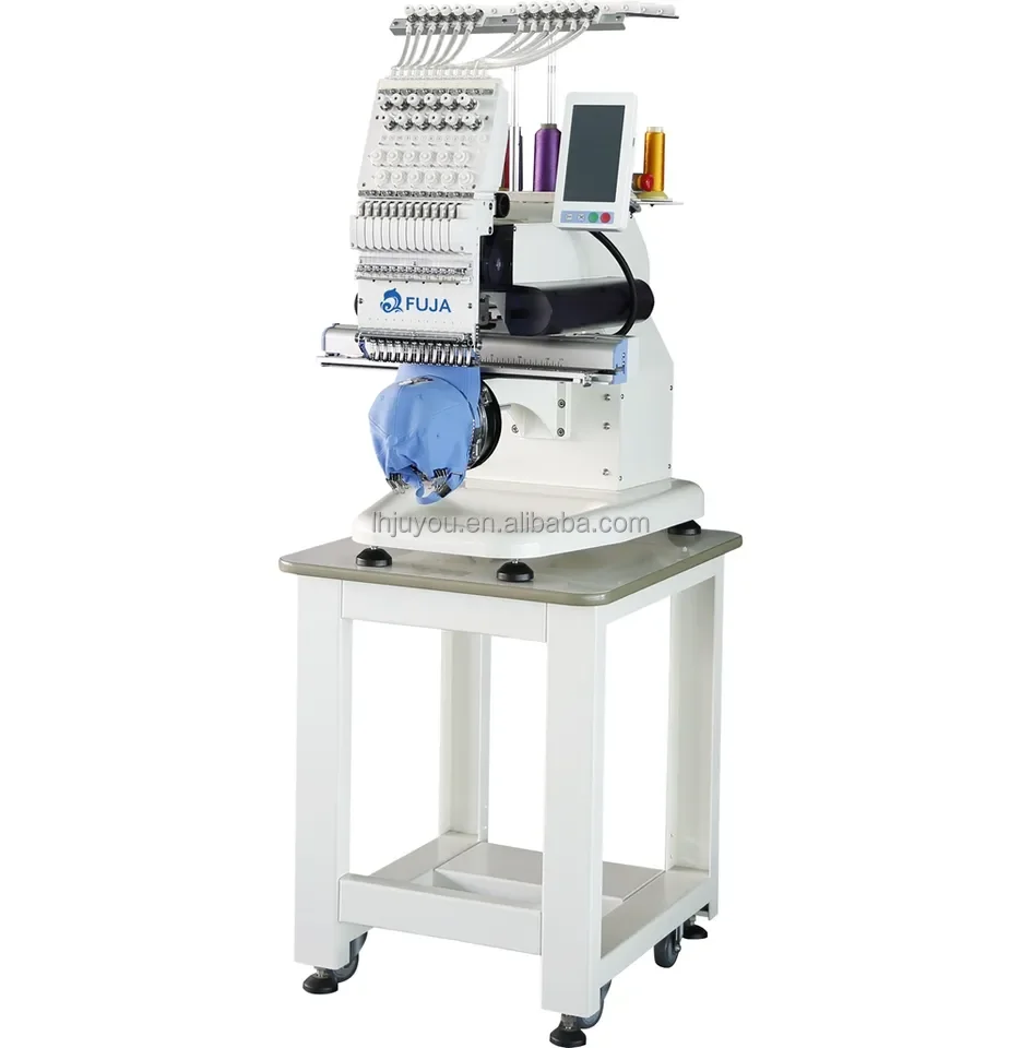 Industrial 4 heads Sewing Machine computer embroidery machine for cap hat t shirt