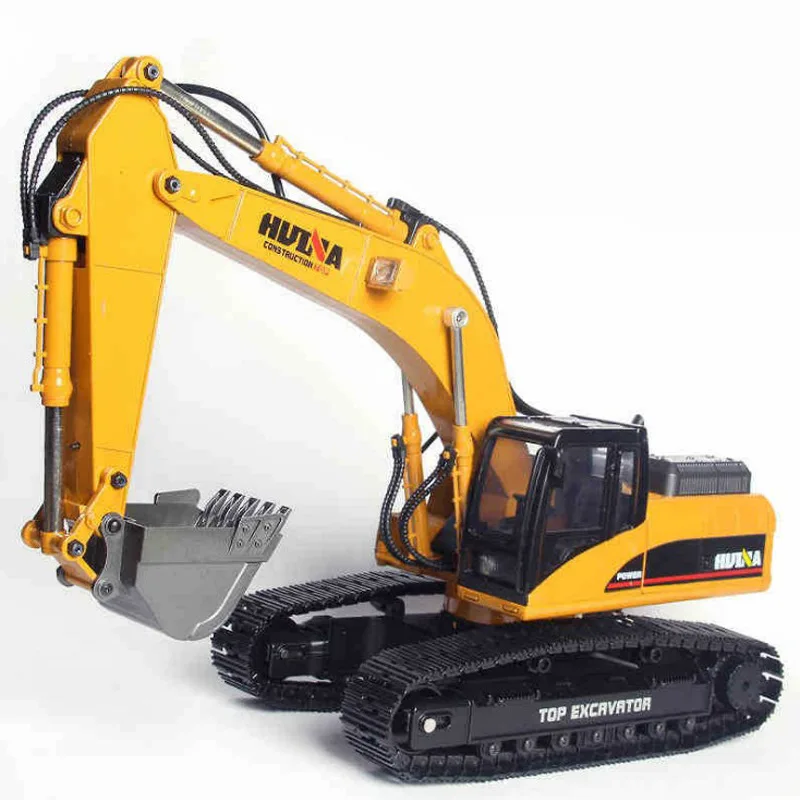HUINA 580 580 1:14 23Ch RC FULL ALLOY RC Excavator Big Rc Trucks Newest Version Full Metal Remote Control Excavator