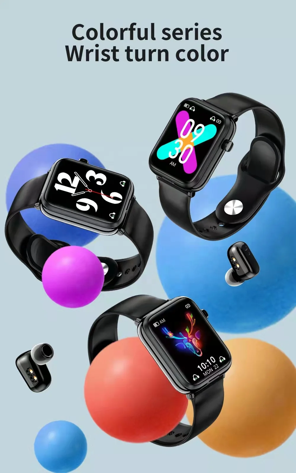 Sport X8 Max Smart Watch Brand Smart Watch+TWS Earbuds Heart Rate Blood Pressure Temperature Monitor Smart Watch Fitness Tracker