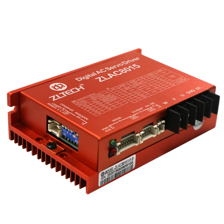  Zltech 3-фазный 24V 36V 48V DC 15A-30A 500W Бесщеточный CANOPEN RS485 Сервопривод переменного тока ZLAC8015 для Автоматические конвейерные