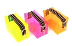 Promotion Gift Yellow Plastic Candy Package PVC Cosmetic Bag