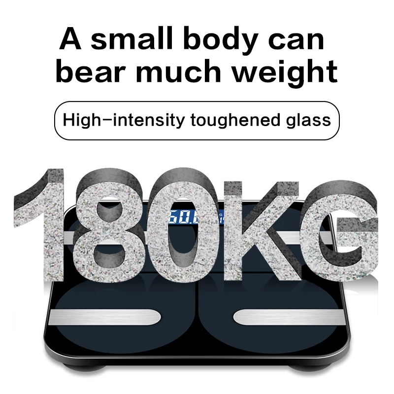 BL-8001 Smart Water And Fat Digital Electronic Blue tooth Bathroom Body Fat Personal Scale With App