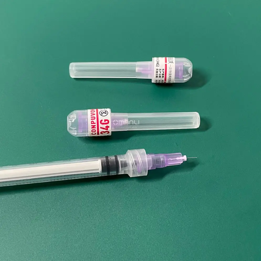 Disposable  Extra Long 34G 4MM Needle 34G 2.5Mm Mesotherapy Needle