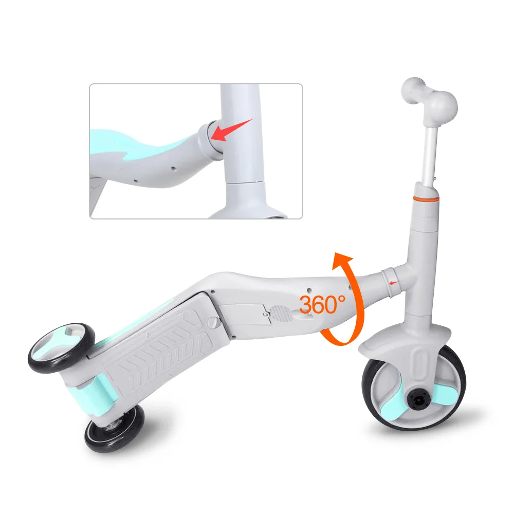 
kids scooter 3 in 1 5 in 1 child scooter toys with 3 fat tire wheels 