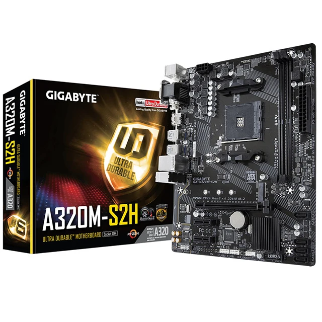 (GIGABYTE) A320M-S2H материнская плата AMD R3 3200 процессор 4-ядерный 8-поточный