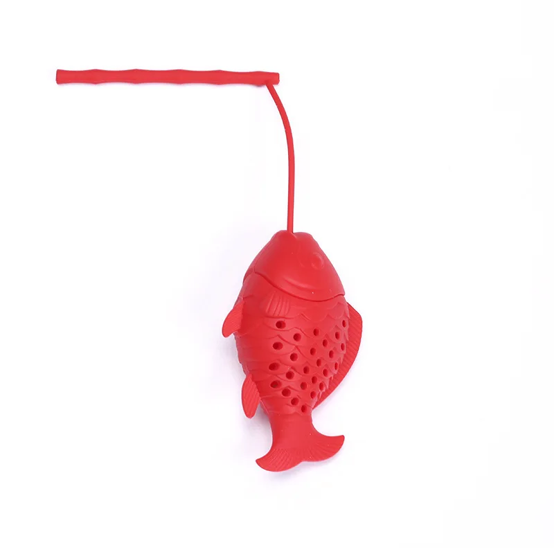 Fish Design Silicone Tea Infuser Reusable Safe Loose Tea Bags Strainer Filter