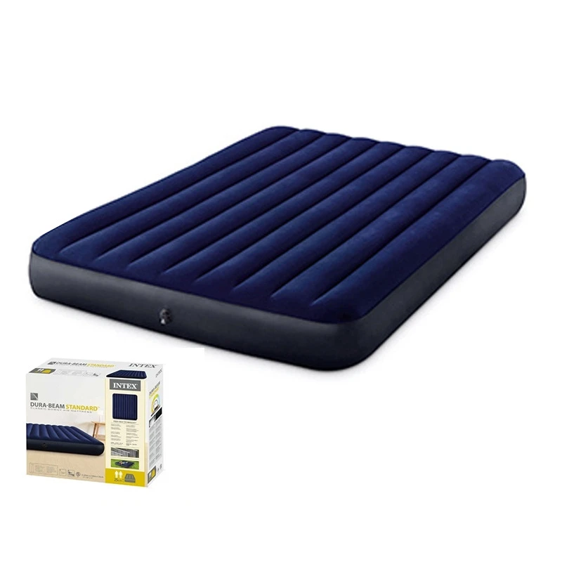 Outdoor Camping Air Mattress Home Thickening and Flocking Air Mattress for Lunch Break