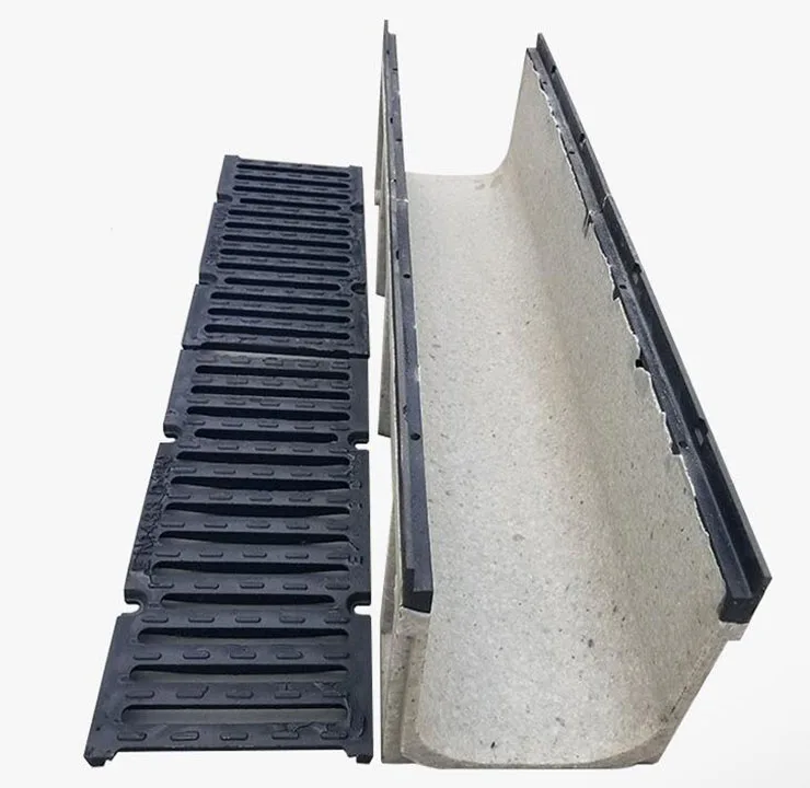 High Quality Resin Concrete U Shape Drainage Channel for Ditch SMC Rainwater Drain Gutter HDPE Stormwater Trench