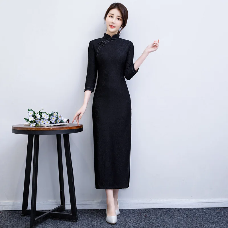 Производитель оптовая продажа современное китайское красное платье Cheongsams Qipao винтажное Восточное Свадебное женское