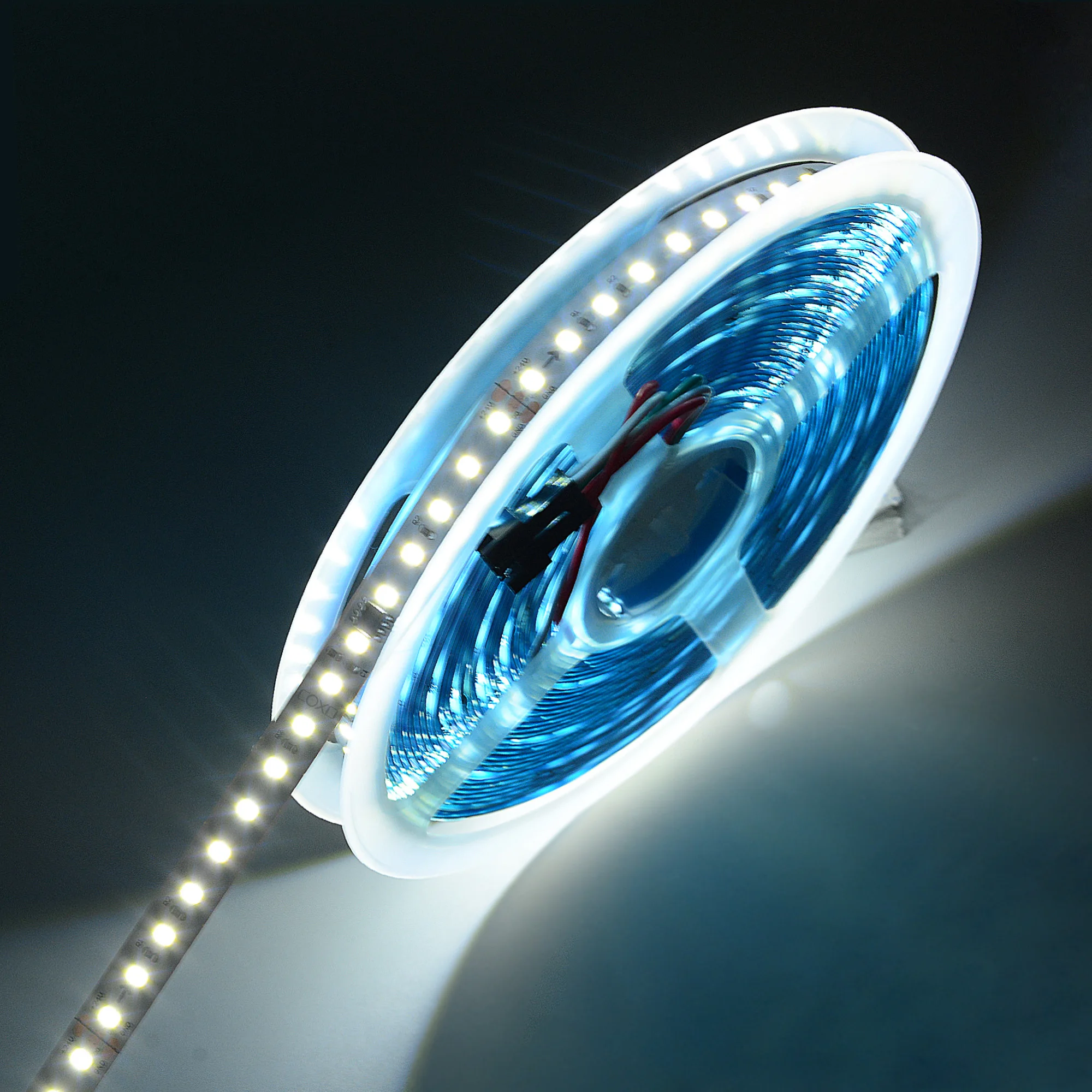 Chasing Running Water White Colorful 24V 2835 120leds 3000K 4000K 6500K Addressable Digital Pixel Led Strip Lights 3 Wire