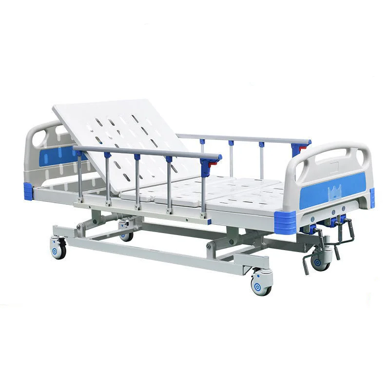 manual three function three shake nursing bed lifting medical paralyzed patient elderly care bed hospital nursing home bed