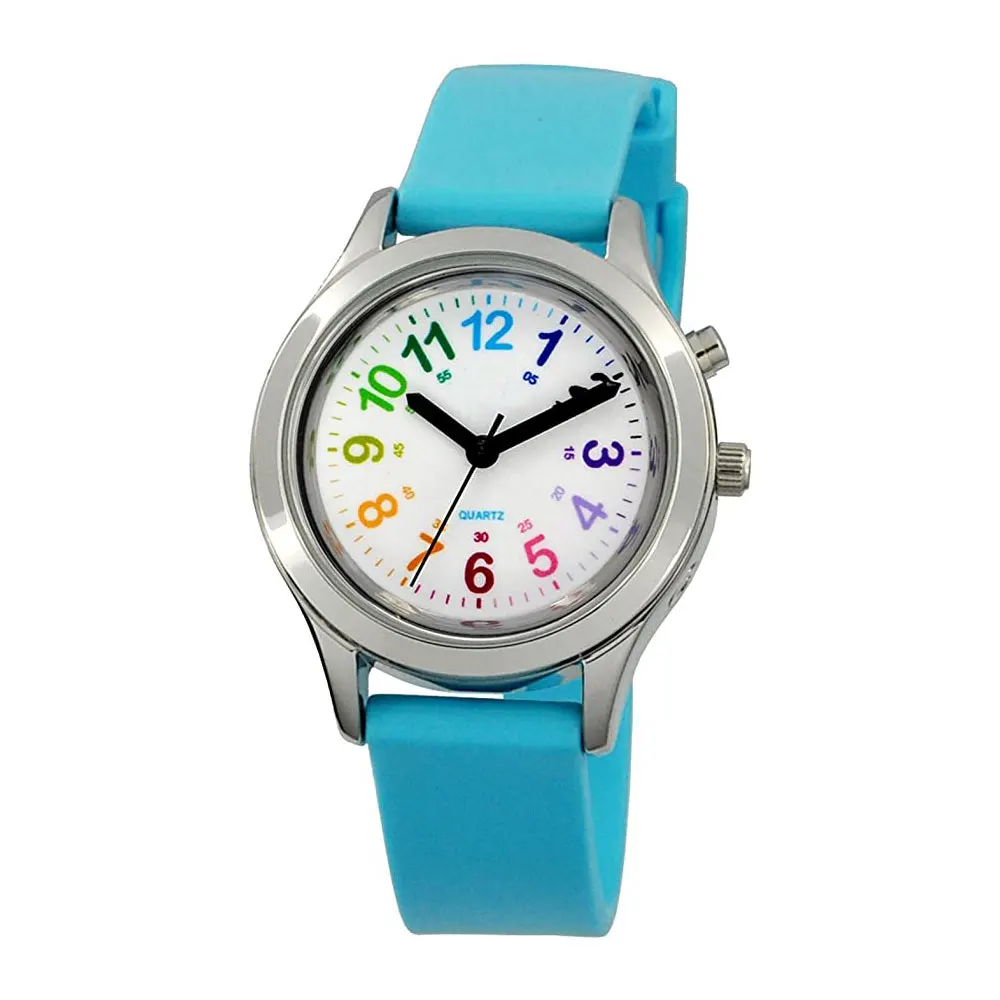 English/Spanish/French/German Kids Talking Wrist Watch with clear and loud voice for Visually impaired, Blind or Elder People