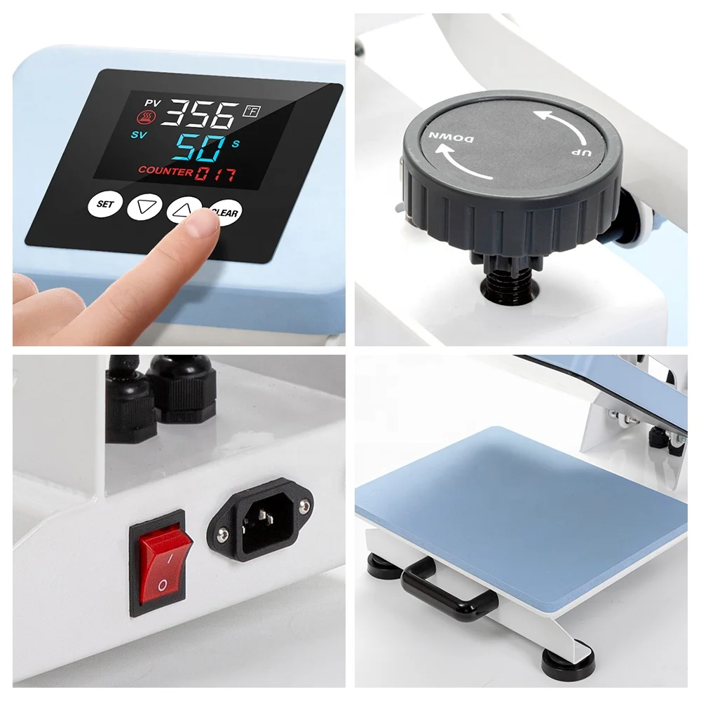 PYD Life New Product 2024 Large Format Printing Heat Press Machines For T-Shirt Clothes 23*30 Cm Flat Heat Press