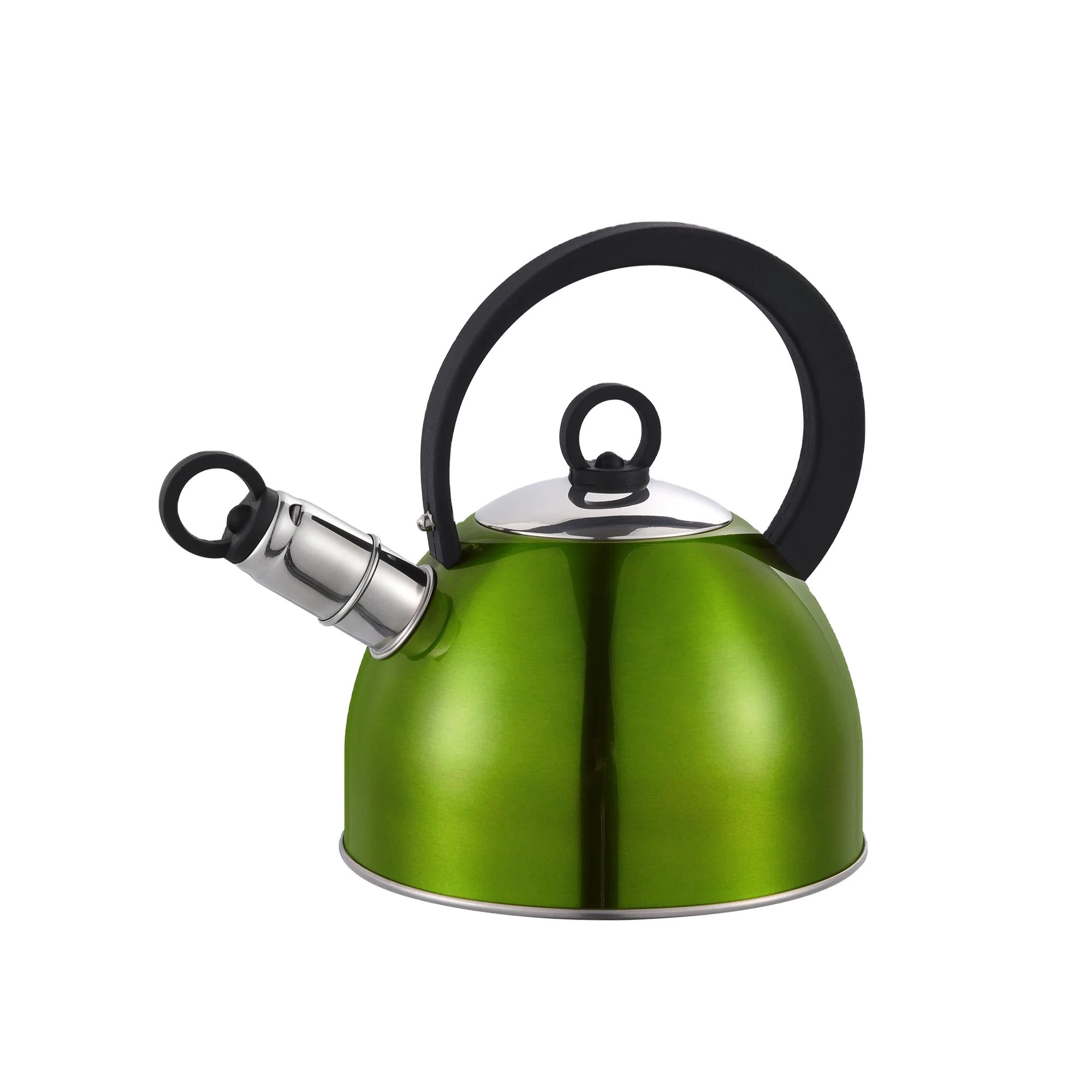 201 hot sale nylon handle classical stainless steel tea kettle with whistle