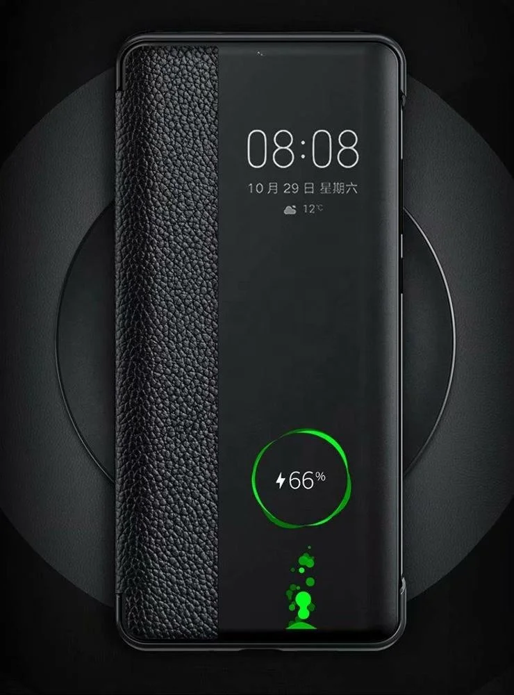 
Hot Sale For Huawei P40 Case Smart View Window Leather Flip Cover Case with Auto Sleep/Wake-up Function 